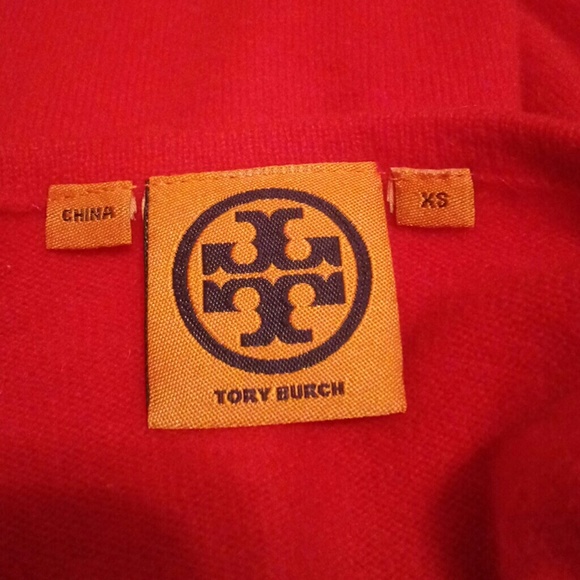 EUC Tory Burch 100% Cashmere Red Sweater/Tunic XS - Picture 4 of 6
